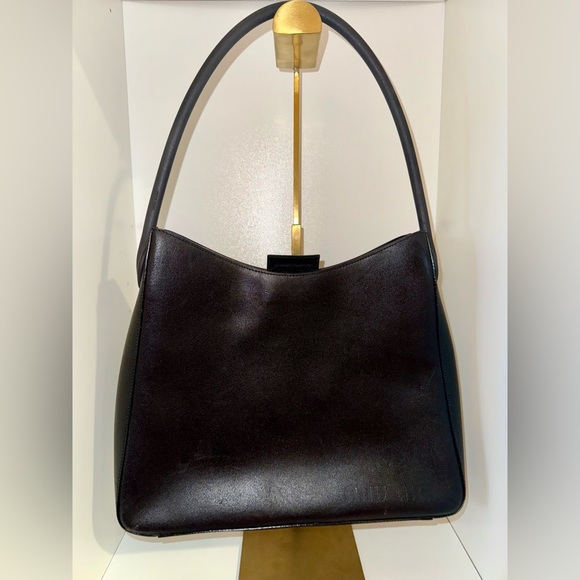 Vintage Miu Miu Black Leather Shoulder Bag - Picture 1 of 16